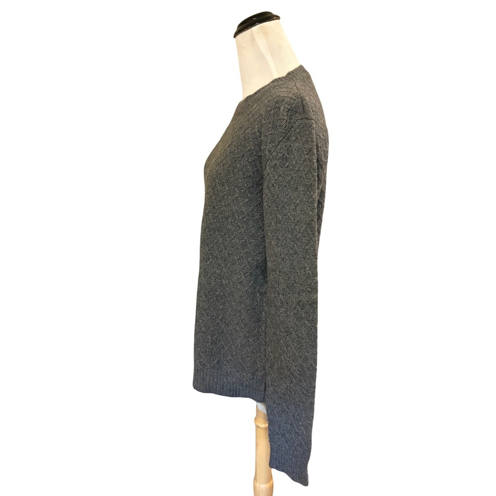 Ag Adriano Goldschmied Cashmere Gray Crewneck Sweater - Picture 2 of 5